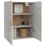 Concrete gray hanging wall cabinet 69.5x34x90 cm by vidaXL, Sideboards - Ref: Foro24-812262, Price: 74,91 €, Discount: %