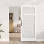Puerta Deslizante  con Juego de Hardware 'ORKDAL'Blanca Madera Maciza y Vidrio | Foro24.es | Tu tienda online para hogar, jardín y más Foro24.es
