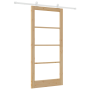 Puerta Deslizante  con Set de Herrajes 'ORKDAL'Madera Maciza y Vidrio | Foro24.es | Tu tienda online para hogar, jardín y más Foro24.es