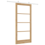 Puerta Deslizante  con Set de Herrajes 'ORKDAL'Madera Maciza y Vidrio | Foro24.es | Tu tienda online para hogar, jardín y más Foro24.es