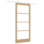 Puerta Deslizante  con Juego de Hardware 'ORKDAL'Madera Sólida y Vidrio | Foro24.es | Tu tienda online para hogar, jardín y más Foro24.es