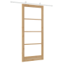 Puerta Deslizante  con Juego de Hardware 'ORKDAL'Madera Sólida y Vidrio | Foro24.es | Tu tienda online para hogar, jardín y más Foro24.es