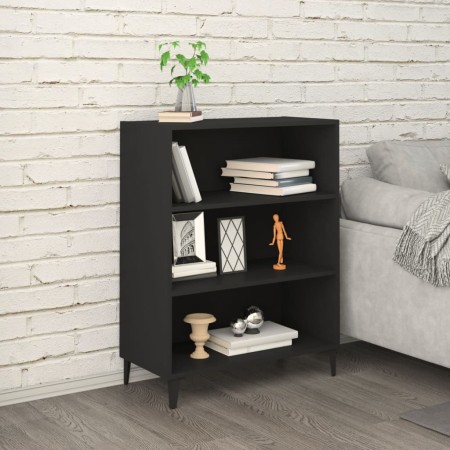 Schwarzes Sperrholz-Sideboard 69,5 x 32,5 x 90 cm von vidaXL, Sideboards - Ref: Foro24-812250, Preis: 59,29 €, Rabatt: %