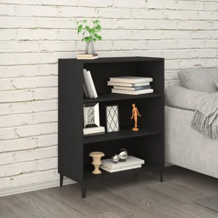 Schwarzes Sperrholz-Sideboard 69,5 x 32,5 x 90 cm von vidaXL, Sideboards - Ref: Foro24-812250, Preis: 58,55 €, Rabatt: %