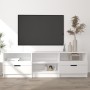 Hochglanzweißer TV-Schrank aus Sperrholz, 150 x 33,5 x 45 cm von vidaXL, TV-Möbel - Ref: Foro24-811463, Preis: 111,70 €, Raba...