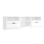 Hochglanzweißer TV-Schrank aus Sperrholz, 150 x 33,5 x 45 cm von vidaXL, TV-Möbel - Ref: Foro24-811463, Preis: 111,70 €, Raba...