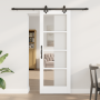 Juego de Puertas Correderas Set de 2 Blanco y negro | Foro24.es | Tu tienda online para hogar, jardín y más Foro24.es