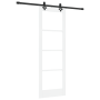 Puerta Corrediza  con Juego de Hardware 'ORKDAL'Blanca de Madera Sólida y Vidrio | Foro24.es | Tu tienda online para hogar, jardín y más Foro24.es
