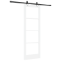 Puerta Corrediza  con Juego de Hardware 'ORKDAL'Blanca de Madera Sólida y Vidrio | Foro24.es | Tu tienda online para hogar, jardín y más Foro24.es