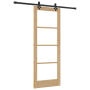 Juego de Puerta Corredera  con Hardware "ORKDAL" Madera Sólida y Vidrio | Foro24.es | Tu tienda online para hogar, jardín y más Foro24.es