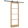 Juego de Puerta Corredera  con Hardware "ORKDAL" Madera Sólida y Vidrio | Foro24.es | Tu tienda online para hogar, jardín y más Foro24.es