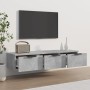 Engineered wood gray concrete wall cabinet 102x30x20cm by vidaXL, Shelves and shelves - Ref: Foro24-811407, Price: 83,01 €, D...