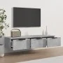 Engineered wood gray concrete wall cabinet 102x30x20cm by vidaXL, Shelves and shelves - Ref: Foro24-811407, Price: 81,26 €, D...