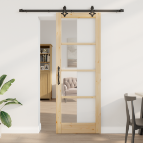 Puerta Corredera con Juego de Herrajes