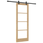 Puerta Corredera  con Juego de Herrajes 'ORKDAL'Madera Maciza y Vidrio | Foro24.es | Tu tienda online para hogar, jardín y más Foro24.es