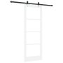 Puerta Deslizante  con Juego de Hardware 'ORKDAL'Blanca de Madera Sólida y Vidrio | Foro24.es | Tu tienda online para hogar, jardín y más Foro24.es
