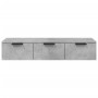 Engineered wood gray concrete wall cabinet 102x30x20cm by vidaXL, Shelves and shelves - Ref: Foro24-811407, Price: 83,01 €, D...