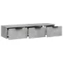 Engineered wood gray concrete wall cabinet 102x30x20cm by vidaXL, Shelves and shelves - Ref: Foro24-811407, Price: 81,26 €, D...