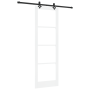 Puerta Corrediza  con Juego de Hardware 'ORKDAL'Blanca de Madera Maciza y Cristal | Foro24.es | Tu tienda online para hogar, jardín y más Foro24.es