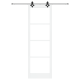 Puerta Corrediza  con Juego de Hardware 'ORKDAL'Blanca de Madera Maciza y Cristal | Foro24.es | Tu tienda online para hogar, jardín y más Foro24.es
