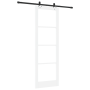 Puerta Corrediza  con Juego de Hardware 'ORKDAL'Blanca de Madera Maciza y Cristal | Foro24.es | Tu tienda online para hogar, jardín y más Foro24.es