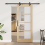 Puerta Corredera  con Kit de Hardware "ORKDAL" de Madera Sólida y Vidrio | Foro24.es | Tu tienda online para hogar, jardín y más Foro24.es