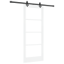 Puerta Corrediza  con Juego de Hardware 'ORKDAL'Blanca de Madera Sólida y Vidrio | Foro24.es | Tu tienda online para hogar, jardín y más Foro24.es