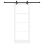 Puerta Corrediza  con Juego de Hardware 'ORKDAL'Blanca de Madera Sólida y Vidrio | Foro24.es | Tu tienda online para hogar, jardín y más Foro24.es