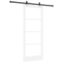 Puerta Corrediza  con Juego de Hardware 'ORKDAL'Blanca de Madera Sólida y Vidrio | Foro24.es | Tu tienda online para hogar, jardín y más Foro24.es