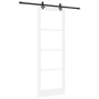 Puerta Deslizante con Juego de Hardware "ORKDAL" Blanca de Madera Maciza y Vidrio | Foro24.es | Tu tienda online para hogar, jardín y más Foro24.es