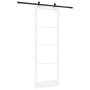 Puerta Deslizante con Juego de Hardware "ORKDAL" Blanca de Madera Maciza y Vidrio | Foro24.es | Tu tienda online para hogar, jardín y más Foro24.es