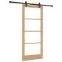 Puerta Corredera  con Juego de Hardware 'ORKDAL'Madera Sólida y Vidrio | Foro24.es | Tu tienda online para hogar, jardín y más Foro24.es