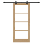 Puerta Corredera  con Juego de Hardware 'ORKDAL'Madera Sólida y Vidrio | Foro24.es | Tu tienda online para hogar, jardín y más Foro24.es
