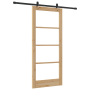 Puerta Corredera  con Juego de Hardware 'ORKDAL'Madera Sólida y Vidrio | Foro24.es | Tu tienda online para hogar, jardín y más Foro24.es