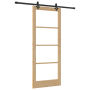 Juego de puerta deslizante con hardware 'ORKDAL'Madera sólida y vidrio | Foro24.es | Tu tienda online para hogar, jardín y más Foro24.es