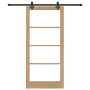Puerta Corrediza  con Juego de Hardware 'ORKDAL'Madera Sólida y Vidrio | Foro24.es | Tu tienda online para hogar, jardín y más Foro24.es