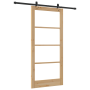 Puerta Corrediza  con Juego de Hardware 'ORKDAL'Madera Sólida y Vidrio | Foro24.es | Tu tienda online para hogar, jardín y más Foro24.es