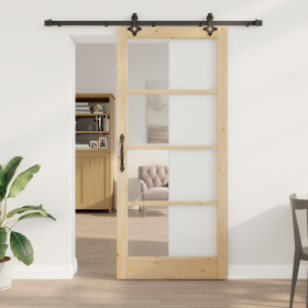 Puerta Deslizante con Hardware 'ORKDAL'de Madera