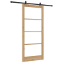 Puerta Deslizante  con Hardware 'ORKDAL'de Madera Sólida y Cristal | Foro24.es | Tu tienda online para hogar, jardín y más Foro24.es