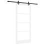 Puerta Deslizante  con Kit de Hardware 'ORKDAL'Blanca de Madera Sólida y Vidrio | Foro24.es | Tu tienda online para hogar, jardín y más Foro24.es