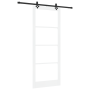 Puerta Deslizante  con Juego de Hardware 'ORKDAL'Blanca de Madera Maciza y Vidrio | Foro24.es | Tu tienda online para hogar, jardín y más Foro24.es