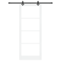 Puerta Deslizante  con Juego de Hardware 'ORKDAL'Blanca de Madera Maciza y Vidrio | Foro24.es | Tu tienda online para hogar, jardín y más Foro24.es