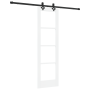 Puerta Corredera  con Juego de Hardware 'ORKDAL'Blanca de Madera Sólida y Cristal | Foro24.es | Tu tienda online para hogar, jardín y más Foro24.es