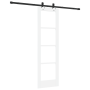 Puerta Corredera  con Juego de Hardware 'ORKDAL'Blanca de Madera Sólida y Cristal | Foro24.es | Tu tienda online para hogar, jardín y más Foro24.es