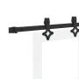 Puerta Corredera  con Juego de Hardware 'ORKDAL'Blanca de Madera Sólida y Cristal | Foro24.es | Tu tienda online para hogar, jardín y más Foro24.es