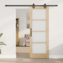 Puerta Corrediza  con Hardware 'ORKDAL'Madera Maciza y Vidrio | Foro24.es | Tu tienda online para hogar, jardín y más Foro24.es