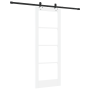 Puerta Deslizante  con Hardware 'ORKDAL'Blanca de Madera Maciza y Vidrio | Foro24.es | Tu tienda online para hogar, jardín y más Foro24.es