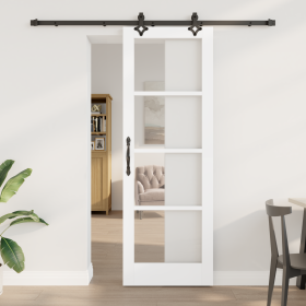 Puerta Corredera con Juego de Hardware