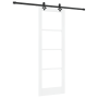 Puerta Corredera  con Juego de Hardware 'ORKDAL'Blanca de Madera Sólida y Vidrio | Foro24.es | Tu tienda online para hogar, jardín y más Foro24.es