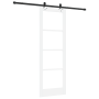 Puerta Corredera  con Juego de Hardware 'ORKDAL'Blanca de Madera Sólida y Vidrio | Foro24.es | Tu tienda online para hogar, jardín y más Foro24.es